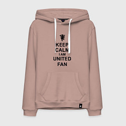 Мужская толстовка-худи Keep Calm & United fan