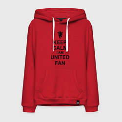 Мужская толстовка-худи Keep Calm & United fan