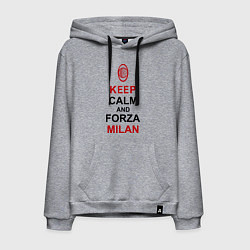 Мужская толстовка-худи Keep Calm & Forza Milan