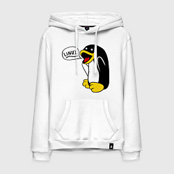 Мужская толстовка-худи Пингвин: Linux