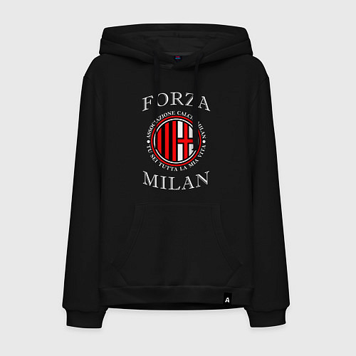 Мужская толстовка-худи Forza Milan / Черный – фото 1