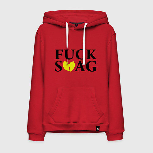 Мужская толстовка-худи Fuck Wu-Tang SWAG / Красный – фото 1