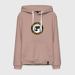 Толстовка-худи хлопковая мужская St Louis Blues, цвет: пыльно-розовый