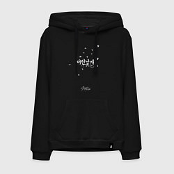 Толстовка-худи хлопковая мужская Stray Kids, цвет: черный