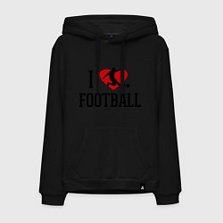 Мужская толстовка-худи I love football