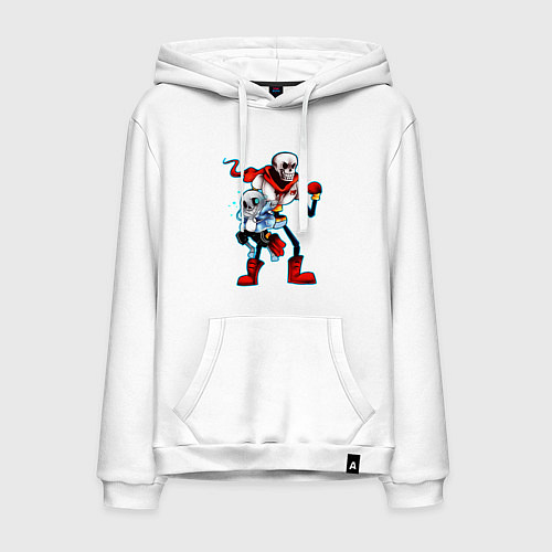 Мужская толстовка-худи UNDERTALE / Белый – фото 1