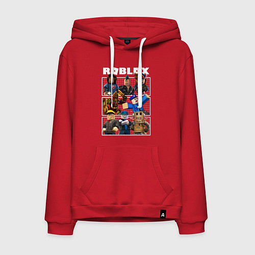 Мужская толстовка-худи ROBLOX / Красный – фото 1