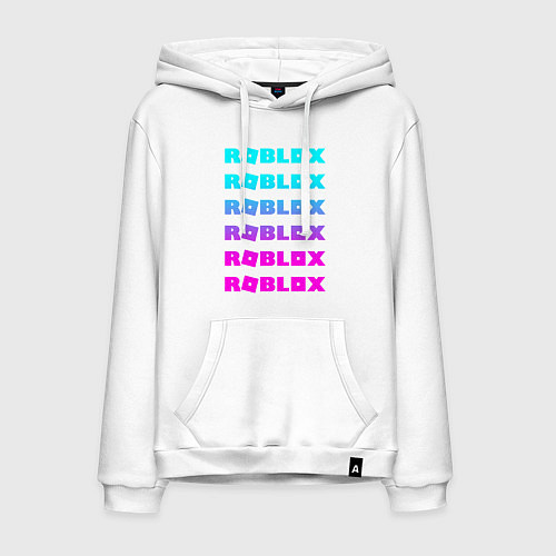 Мужская толстовка-худи ROBLOX / Белый – фото 1