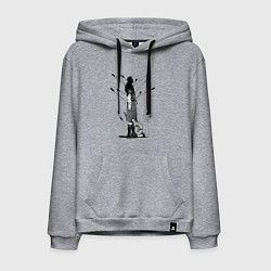 Толстовка-худи хлопковая мужская Vinland saga, цвет: меланж