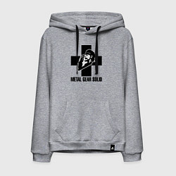 Толстовка-худи хлопковая мужская Metal Gear Solid, цвет: меланж