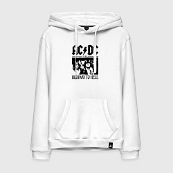 Мужская толстовка-худи ACDC highway to hell