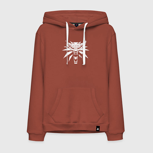 Мужская толстовка-худи Ведьмак / Кирпичный – фото 1