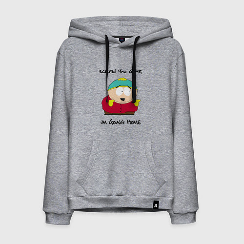 Мужская толстовка-худи ЮЖНЫЙ ПАРК / Меланж – фото 1