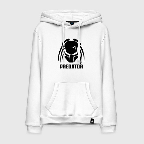 Мужская толстовка-худи PREDATOR / Белый – фото 1