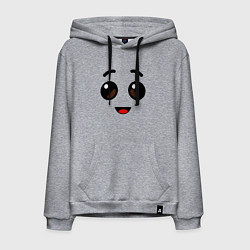 Толстовка-худи хлопковая мужская ЛИЦО БАНАНА ИЗ FORTNITE, цвет: меланж