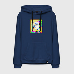 Толстовка-худи хлопковая мужская Сейлор Мун Усаги Цукино Sailor, цвет: тёмно-синий