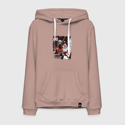 Мужская толстовка-худи ПОСЛЕДНИЙ ТАНЕЦ / Пыльно-розовый – фото 1