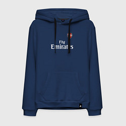 Толстовка-худи хлопковая мужская ARSENAL, цвет: тёмно-синий