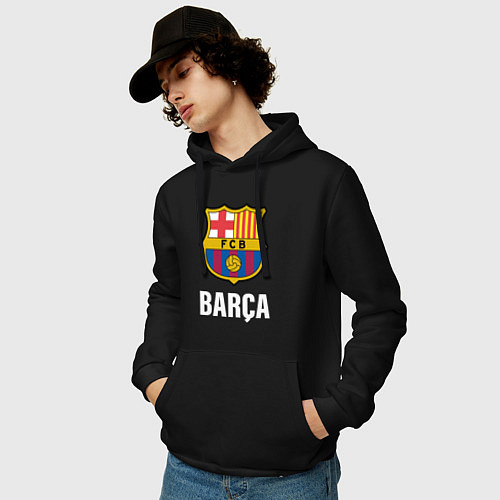 Мужская толстовка-худи BARCA / Черный – фото 3