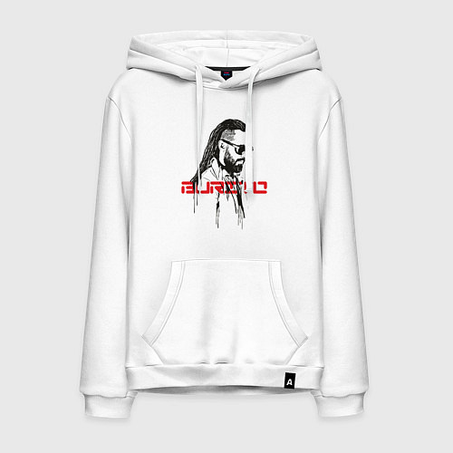 Мужская толстовка-худи Группа Burito / Белый – фото 1