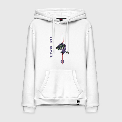 Мужская толстовка-худи Eva01 / Белый – фото 1