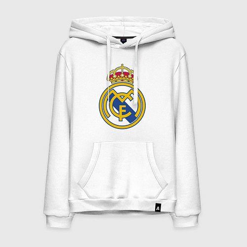 Мужская толстовка-худи Real Madrid FC / Белый – фото 1