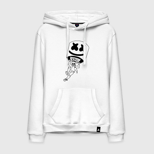 Мужская толстовка-худи Dj fly / Белый – фото 1