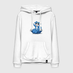 Толстовка-худи хлопковая мужская Veemon, цвет: белый