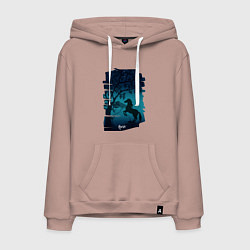 Мужская толстовка-худи Конь