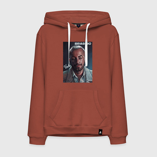 Мужская толстовка-худи Голяк Brassic Винни / Кирпичный – фото 1