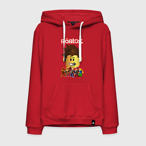 Мужская толстовка-худи ROBLOX / Красный – фото 1