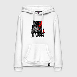 Толстовка-худи хлопковая мужская HADES ESPORT, цвет: белый