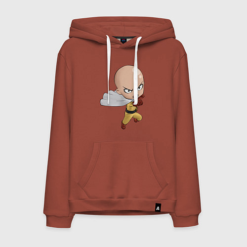 Мужская толстовка-худи One Punch Man / Кирпичный – фото 1