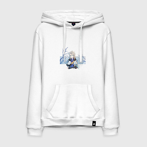 Мужская толстовка-худи Альбедо / Белый – фото 1