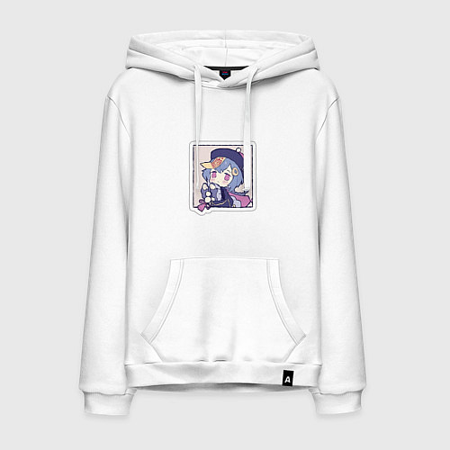 Мужская толстовка-худи Ци Ци / Белый – фото 1