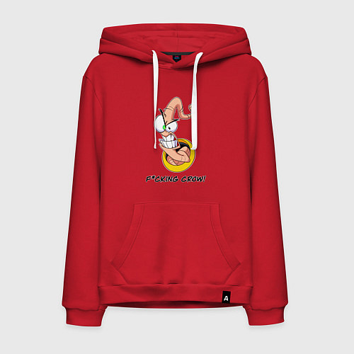 Мужская толстовка-худи Червяк Джимм / Красный – фото 1