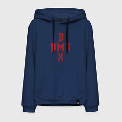 Толстовка-худи хлопковая мужская DMX Cross, цвет: тёмно-синий