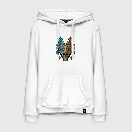 Мужская толстовка-худи ДЖАГГЕРНАУТ / Белый – фото 1