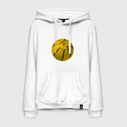 Толстовка-худи хлопковая мужская Wu-Tang Basketball, цвет: белый