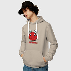 Толстовка-худи хлопковая мужская The binding of isaac Monsters, цвет: миндальный — фото 2