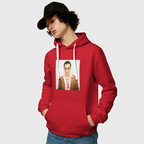 Мужская толстовка-худи Maneskin / Красный – фото 3