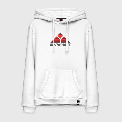 Мужская толстовка-худи Skynet / Белый – фото 1