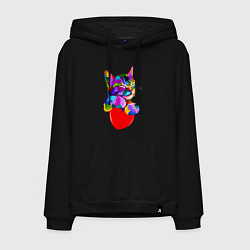 Мужская толстовка-худи РАДУЖНЫЙ КОТИК RAINBOW KITTY