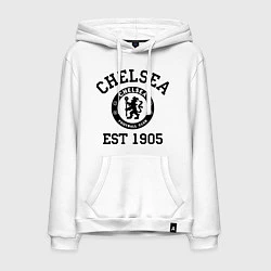 Толстовка-худи хлопковая мужская Chelsea 1905, цвет: белый