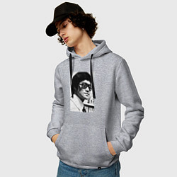 Толстовка-худи хлопковая мужская Dragon Legend, цвет: меланж — фото 2