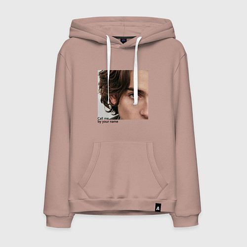 Мужская толстовка-худи Timothee Chalamet CMbYN цитата / Пыльно-розовый – фото 1