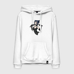 Мужская толстовка-худи Девочка-кошка