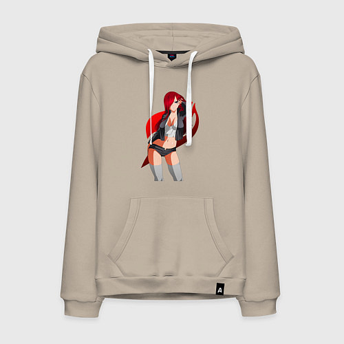 Мужская толстовка-худи Erza Scarlet / Миндальный – фото 1