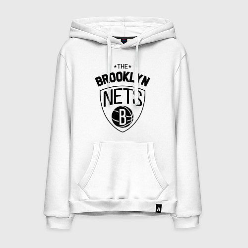 Мужская толстовка-худи The Brooklyn Nets / Белый – фото 1