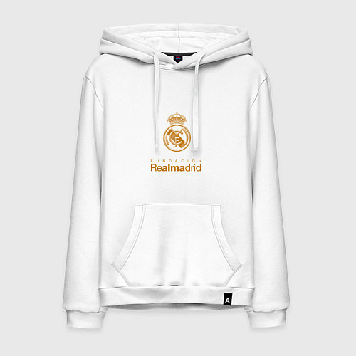 Мужская толстовка-худи Real Madrid Logo / Белый – фото 1